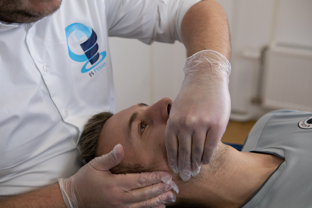 Massage van de kauwspieren